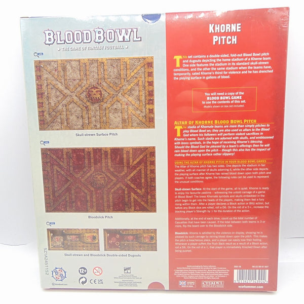 Blood Bowl Khorne Pitch – Double-sided Pitch and Dugouts Set