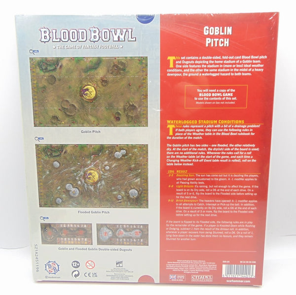 Blood Bowl Goblin Pitch – Double-sided Pitch and Dugouts Set