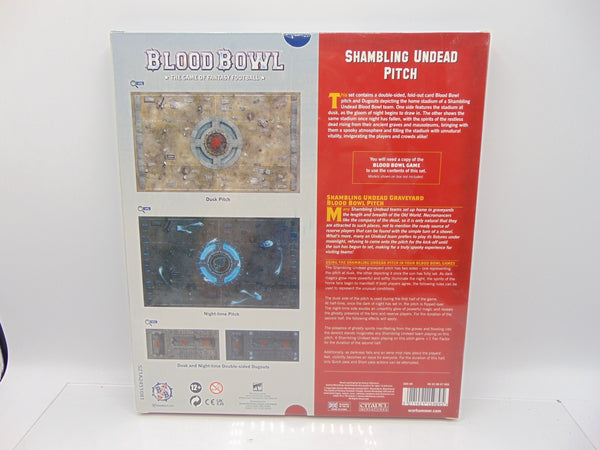 Blood Bowl Shambling Undead Pitch – Double-sided Pitch and Dugouts Set