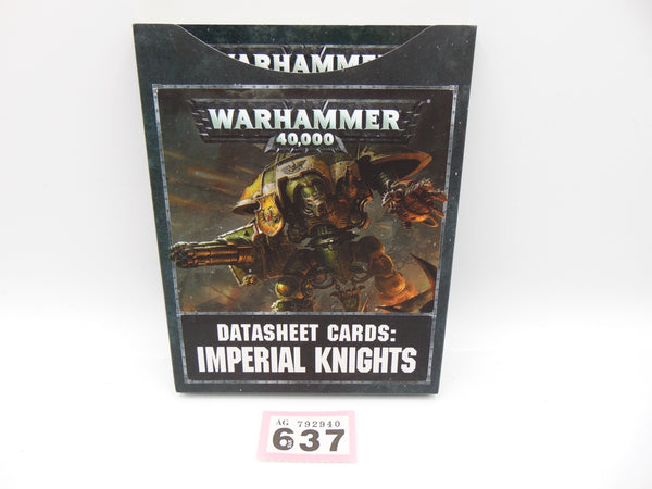Datasheet Cards Imperial Knights