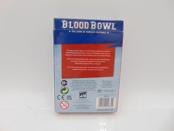 Blood Bowl Dark Elf Team Cards