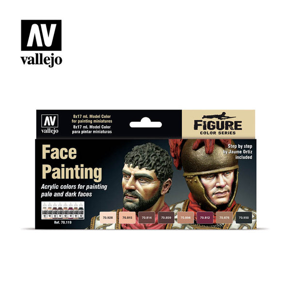 Model Color Set - Face Painting Set (x8)