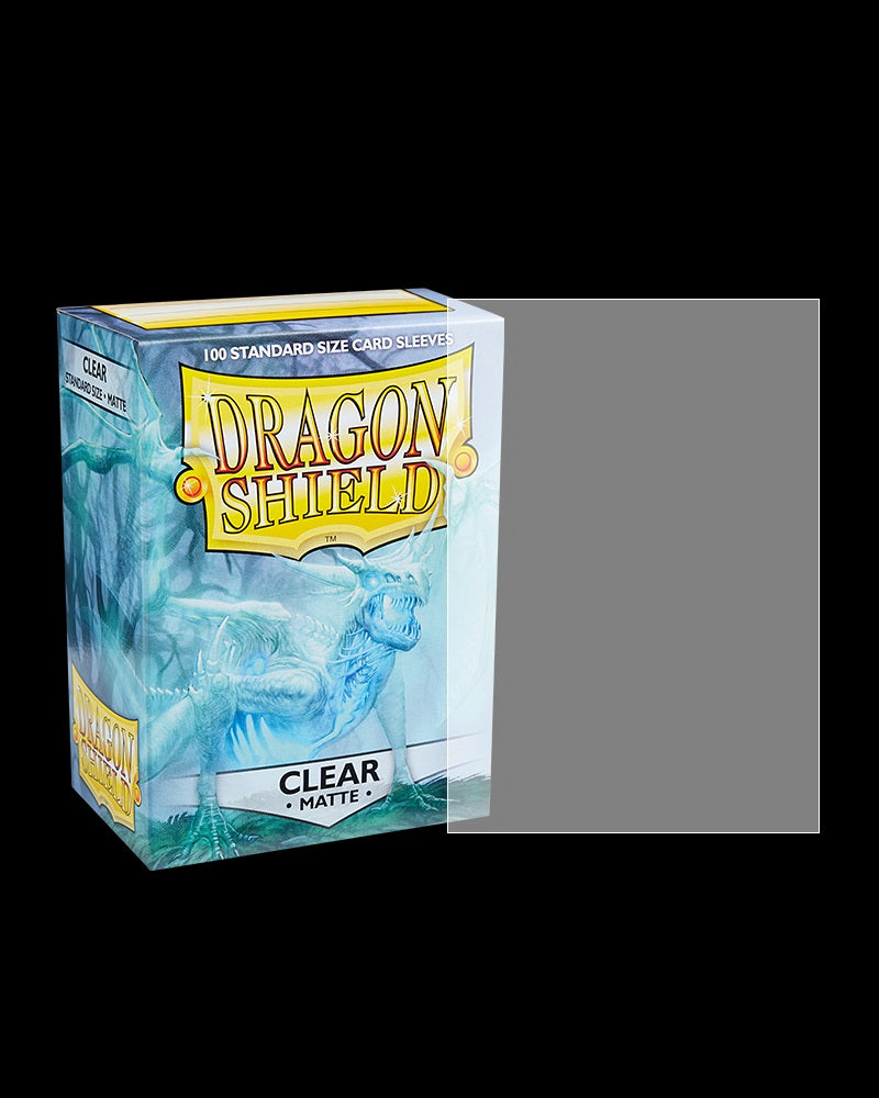 clear matte card sleeves Dragon Shield Sleeves Matte Clear (100) – The Troll Trader
