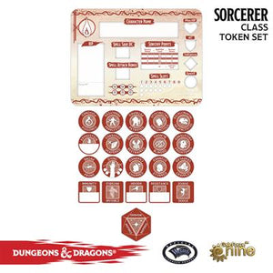 D&D - Sorcerer Token Set (Player Board & 22 tokens)