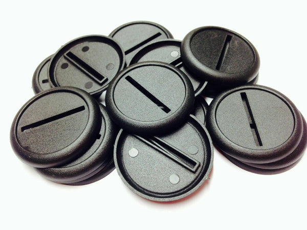 40mm Round Lip Slotted Bases